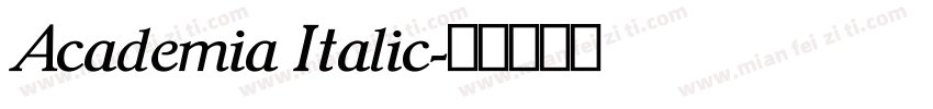 Academia Italic字体转换